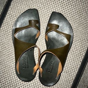 CYDWOQ Bare leather sandals size 36